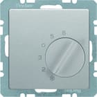 BERKER - Q.x Raumtemperaturregler mit Zentralstück 230 V alu samt