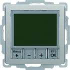 BERKER - Q.x Temperaturregler mit Zentralstück 230 V alu samt