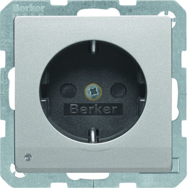 BERKER - Q.x SSD mit LED- Ambientebeleuchtung alu samt
