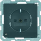 BERKER - Q.x SSD mit LED- Ambientebeleuchtung, sw matt, lackiert