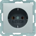 BERKER - Q.x SSD mit Schraubklemmen alu samt