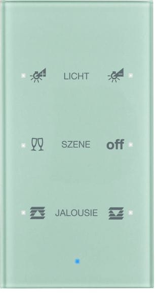 BERKER - KNX TS Sensor 3fach Komfort konfiguriert Glas alu