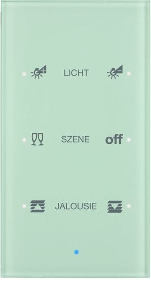 BERKER - KNX TS Sensor 3fach Komfort konfiguriert Glas polarweiß