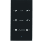 BERKER - KNX TS Sensor 3fach Komfort konfiguriert Glas schwarz
