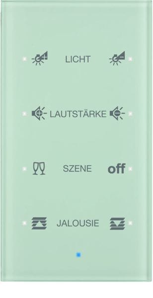 BERKER - KNX TS Sensor 4fach Komfort konfiguriert Glas polarweiß