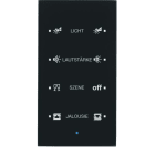 BERKER - KNX TS Sensor 4fach Komfort konfiguriert Glas schwarz