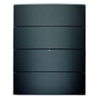 BERKER - KNX B.IQ Tastsensor 4fach Standard Glas schwarz