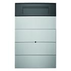 BERKER - KNX B.IQ Tastsensor 4fach mit Raumtemperaturregler Alu