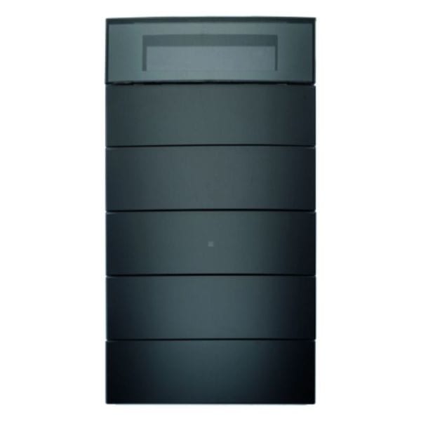BERKER - KNX B.IQ Tastsensor 5fach mit RTR/Display Glas schwarz