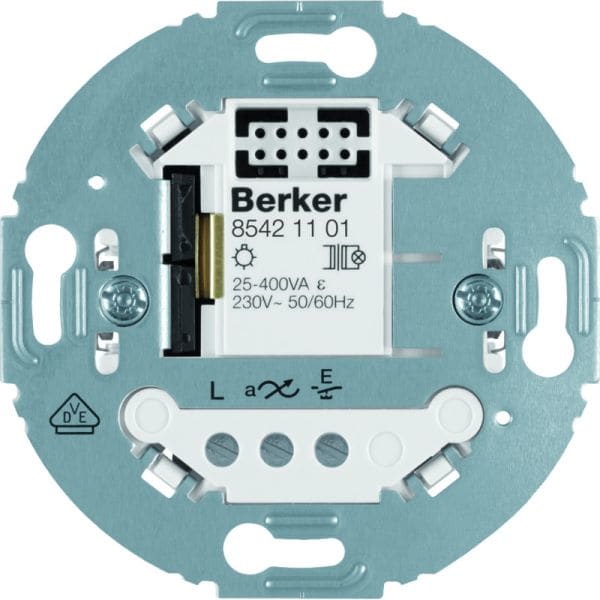 BERKER - .net Tastdimmer 1fach 2-Draht mit rundem Tragring Up