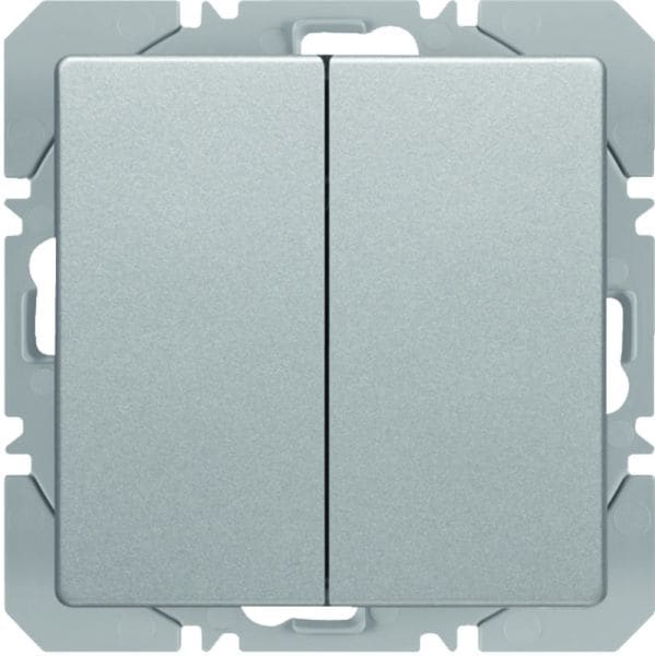 BERKER - KNX-RF Q.x Wandsender 2fach flach alu samt