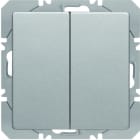 BERKER - KNX-RF Q.x Wandsender 2fach flach alu samt