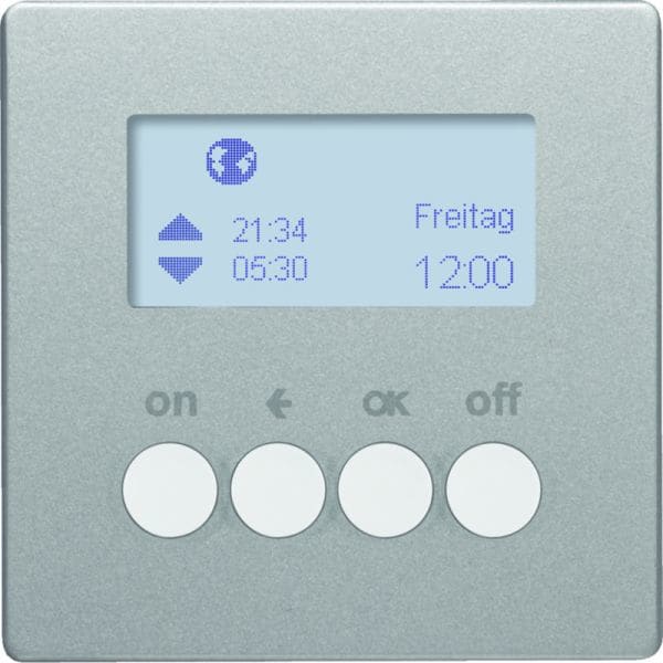 BERKER - KNX-RF Q.x Zeitschaltuhr alu samt