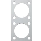 BERKER - INTEGRO Montageschablone 2fach Alu massiv, Aluminium
