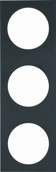BERKER - INTEGRO Pure Rahmen 3fach schwarz glänzend
