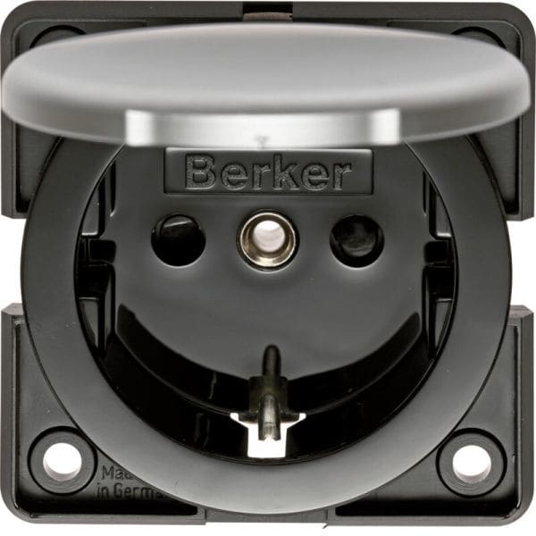 BERKER - MOBIL-R TWIN SSTD.M.KLAPPD.U. KDSCH.CHROM,MATT