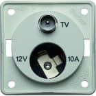 BERKER - INTEGRO Steckdose 12V+TV polarweiß matt