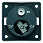 BERKER - INTEGRO Steckdose 12V+Radio anthrazit matt