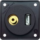 BERKER - INTEGRO USB/3,5 mm Audio Steckdose braun matt