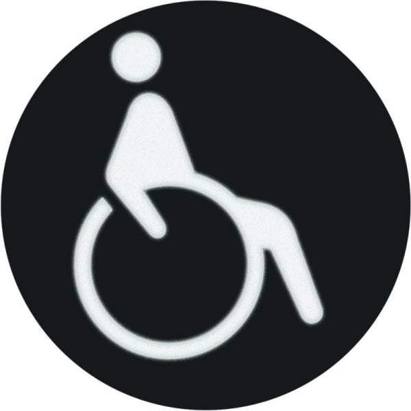 BERKER - Folie für rundes LED-Signallicht mit Aufdruck Symbol Rollstuhl