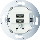 BERKER - USB-Ladesteckdose 230 V, 2fach mit Tragring rund polarweiß matt