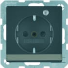 BERKER - Q.x SSD mit Kontroll-LED und Beschriftungsfeld, anthrazit samt