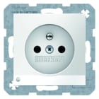 BERKER - S.1/B.x SD mit Schutzkontaktstift & LED-Orientierungslicht, polarweiß gl.