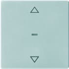 BERKER - KNX Q.x Abdeckung für Tastsensor Modul mit Pfeile 1fach alu samt