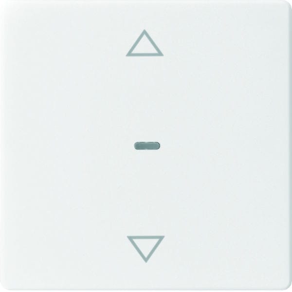 BERKER - KNX Q.x Abdeckung für Tastsensor Modul mit Pfeile 1fach polarweiß samt