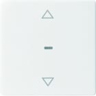 BERKER - KNX Q.x Abdeckung für Tastsensor Modul mit Pfeile 1fach polarweiß samt