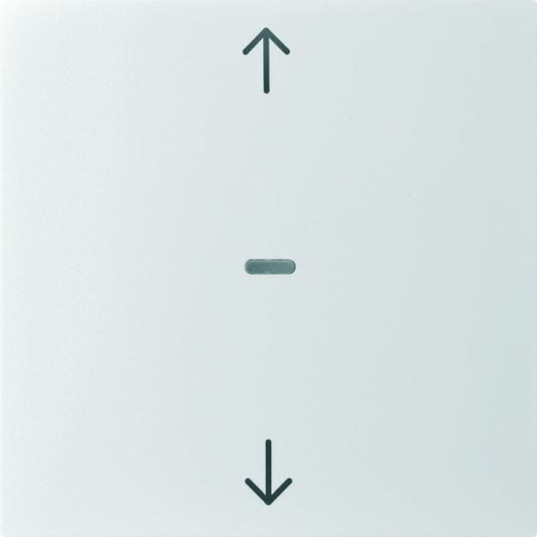 BERKER - KNX S.1 Abdeckung für Tastsensor Modul mit Pfeile 1fach weiß glänzend