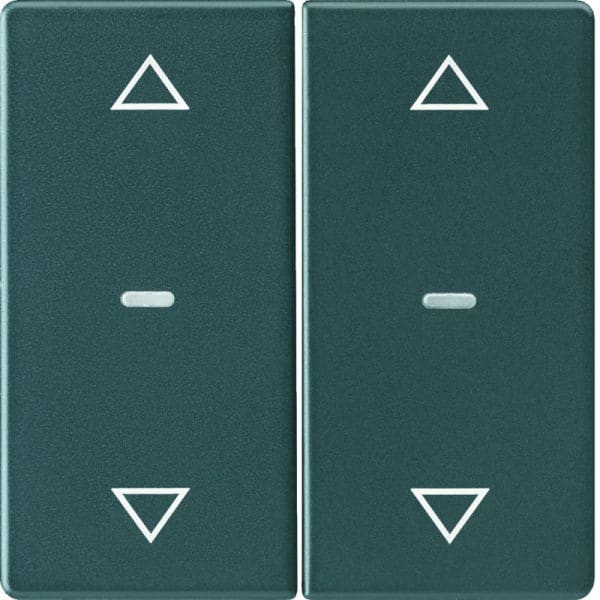 BERKER - KNX Q.x Abdeckung für Tastsensor Modul mit Pfeile 2fach anthrazit samt