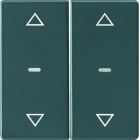 BERKER - KNX Q.x Abdeckung für Tastsensor Modul mit Pfeile 2fach anthrazit samt