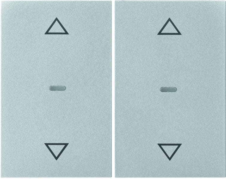 BERKER - KNX K.5 Abdeckung für Tastsensor Modul mit Pfeile 2fach Aluminium