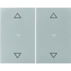 BERKER - KNX K.5 Abdeckung für Tastsensor Modul mit Pfeile 2fach Edelstahl