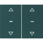 BERKER - KNX K.1 Abdeckung für Tastsensor Modul mit Pfeile 2fach anthrazit matt