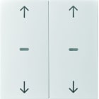 BERKER - KNX S.1 Abdeckung für Tastsensor Modul mit Pfeile 2fach weiß glänzend
