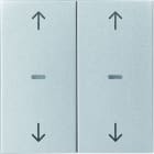 BERKER - KNX S.1 Abdeckung für Tastsensor Modul mit Pfeile 2fach alu matt