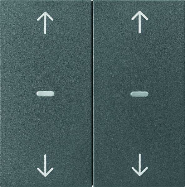 BERKER - KNX S.1 Abdeckung für Tastsensor Modul mit Pfeile 2fach anthrazit matt
