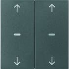 BERKER - KNX S.1 Abdeckung für Tastsensor Modul mit Pfeile 2fach anthrazit matt
