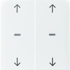 BERKER - KNX S.1 Abdeckung für Tastsensor Modul mit Pfeile 2fach polarweiß glänz.