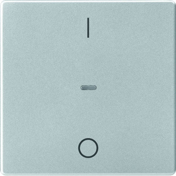 BERKER - KNX Q.x Abdeckung für Tastsensor Modul mit I/O Symbol 1fach alu samt