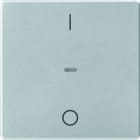 BERKER - KNX Q.x Abdeckung für Tastsensor Modul mit I/O Symbol 1fach alu samt