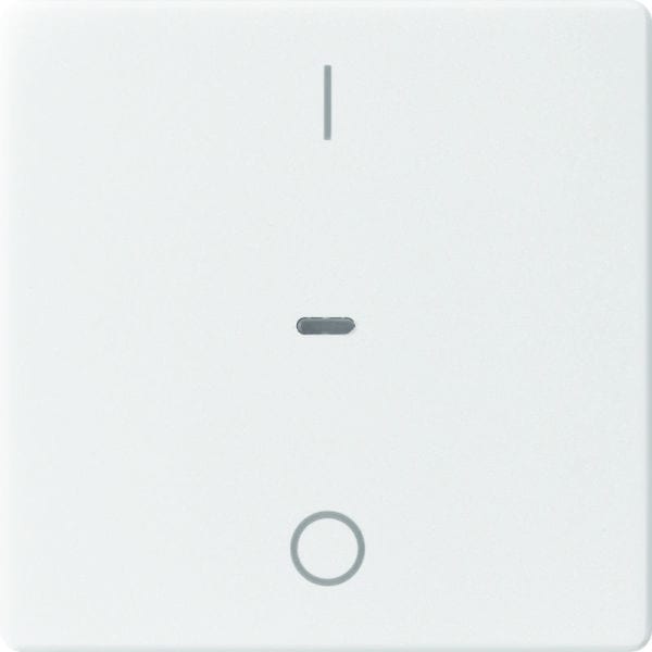 BERKER - KNX Q.x Abdeckung für Tastsensor Modul mit I/O Symbol 1fach polarweiß s.