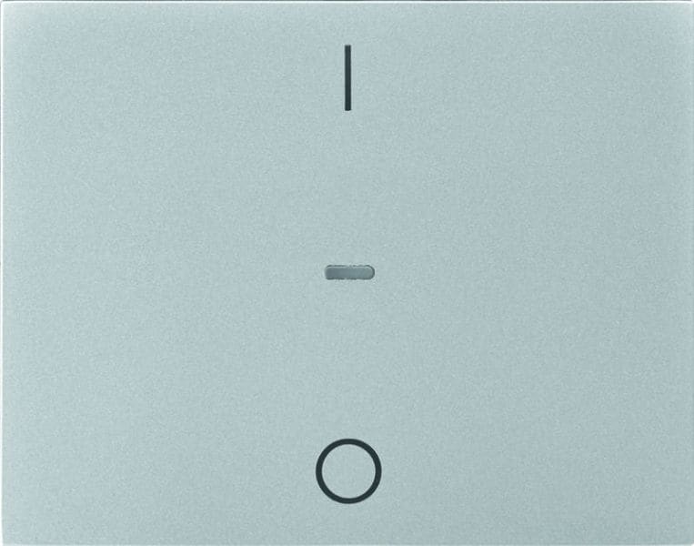 BERKER - KNX K.5 Abdeckung für Tastsensor Modul mit I/O Symbol 1fach Aluminium