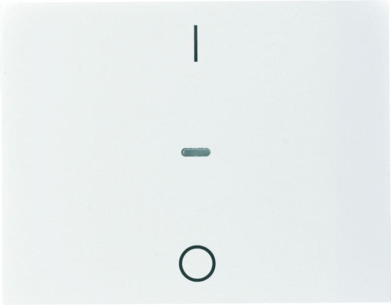 BERKER - KNX K.1 Abdeckung für Tastsensor Modul mit I/O Symbol 1fach polarweiß gl.