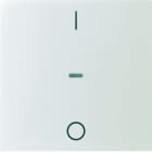 BERKER - KNX S.1 Abdeckung für Tastsensor Modul mit I/O Symbol 1fach weiß glänz.