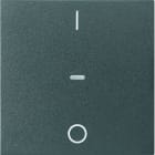 BERKER - KNX S.1 Abdeckung für Tastsensor Modul mit I/O Symbol 1fach anthrazit m.