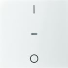 BERKER - KNX S.1 Abdeckung für Tastsensor Modul mit I/O Symbol 1fach polarweiß gl.