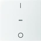 BERKER - KNX S.1 Abdeckung für Tastsensor Modul mit I/O Symbol 1fach polarweiß m.